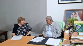 বিএনপি মহাসচিবের সঙ্গে ক্যাথেরিন সিছিলের সৌজন্য সাক্ষাৎ