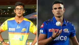 শচীনের ছেলে অর্জুনের বলে আউট দ্রাবিড়ের ছেলে সামিত
