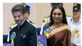 প্রথম জাতীয় পুরস্কার হাতে শাহরুখ-রানী