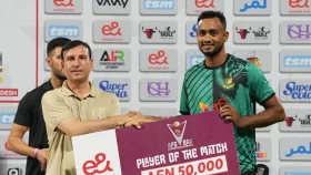 ম্যাচসেরার পুরস্কারের সব অর্থ অসহায় মানুষের জন্য ব্যয় করবেন শরীফুল