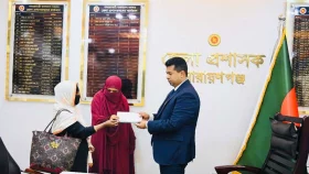 দৃষ্টিহীন আলভীর চোখে আশার আলো জ্বালালেন ডিসি