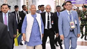ইতালির উদ্দেশ্যে ঢাকা ত্যাগ করলেন প্রধান উপদেষ্টা