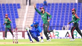 সাইফ ম্যাজিকের পরও ২৯৩ রান করলো আফগানরা