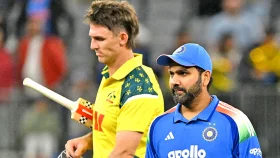 ২৬ ওভারের ম্যাচে ১৩৬ রান করে অস্ট্রেলিয়ার কাছে হার ভারতের