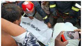ত্রিশালে সড়ক দুর্ঘটনায় ট্রাকচালক ও হেলাপার নিহত