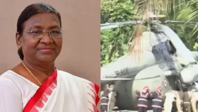 দুর্ঘটনার কবলে ভারতের রাষ্ট্রপতি দ্রৌপদী মুর্মুর হেলিকপ্টার