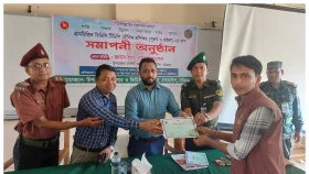 চন্দনাইশে আনসারদের প্রশিক্ষণ শেষে সনদ বিতরণ
