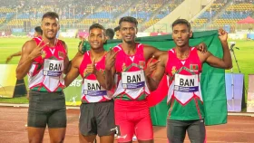 সাফ অ্যাথলেটিক্সে বাংলাদেশ রিলে দলের ব্রোঞ্জ জয়
