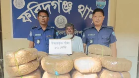 চাঁদপুরে ৫২ কেজি গাঁজাসহ কারবারি আটক