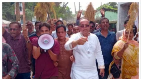 নড়াইল-২ আসনে ধানের শীষের মনোনয়ন প্রত্যাশী ফরহাদের শোভাযাত্রা&nbsp;