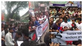 প্রেস ক্লাবে সালমান ভক্তদের বিক্ষোভ