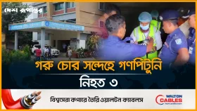 গাইবান্ধার গোবিন্দগঞ্জে চোরদের শিক্ষা দিতেই জনতার গণপি*টুনি