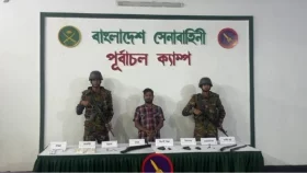 রূপগঞ্জে বিদেশি অস্ত্র ও মাদকসহ গ্রেপ্তার &nbsp;১&nbsp;