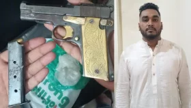 আড়াইহাজারে পিস্তলসহ যুবক গ্রেপ্তার