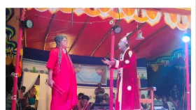 গালিমপুরে গৌরিমালা যাত্রাপালা দেখতে দর্শকের ঢল