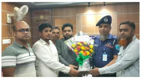 নবাগত ওসির সঙ্গে সাটুরিয়ার সাংবাদিকদের মতবিনিময় সভা