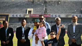 ছবিতে দেখুন শততম টেস্টে মুশফিকের জন্য হরেক আয়োজন