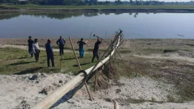 ত্রিশালে বালু তোলার সরঞ্জাম জব্দের পর বিনষ্ট