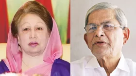 গভীর রাতে খালেদা জিয়াকে দেখতে হাসপাতালে মির্জা ফখরুল