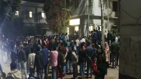 কলেজছাত্রের মৃত্যুর খবরে হাসপাতাল অবরুদ্ধ, ভাঙচুর