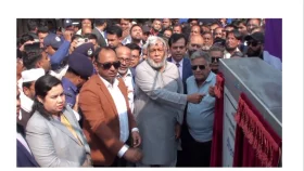 মীরগঞ্জ সেতুর ভিত্তিপ্রস্তর স্থাপন করলেন দুই উপদেষ্টা
