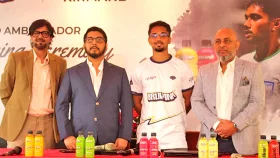 পানীয় কোম্পানির ব্র্যান্ড অ্যাম্বাসাডর হলেন ফুটবলার কাজেম শাহ