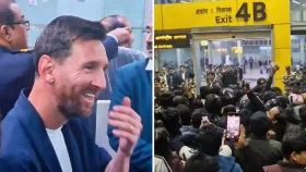 কলকাতায় মেসি উন্মাদনা; মধ্যরাতে ভক্তদের উল্লাসে মহানায়ককে বরণ