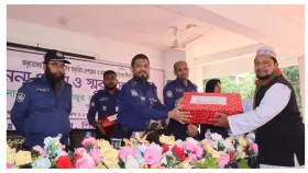 পিরোজপুরে অবসরপ্রাপ্ত পুলিশ বীর মুক্তিযোদ্ধাদের সংবর্ধনা