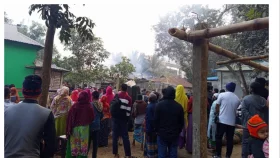 শ্রীপুরে ফের অগ্নিকাণ্ডে পুড়ল ১১ বসতঘর&nbsp;