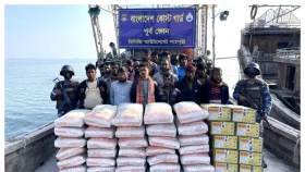 মিয়ানমারে পাচারকালে ১৩শ বস্তা সিমেন্ট জব্দ, আটক ২২