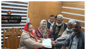 বিরামপুরে ডা. জাহিদ হোসেনের পক্ষে মনোনয়নপত্র দাখিল