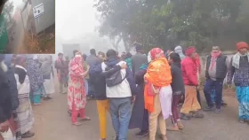 ট্রাকের চাকায় পিষ্ট হয়ে প্রাণ গেল ব্যবসায়ীর