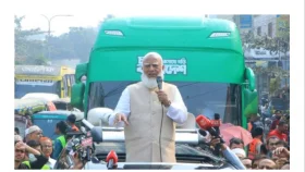বাসে নির্বাচনী প্রচারণা শুরু জামায়াত আমিরের
