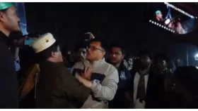 পবিপ্রবিতে শিবিরের মিছিলে ছাত্রদলের বাধা