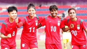 তিন হ্যাটট্রিকে ভুটানকে ১২ গোলে উড়িয়ে দিল বাংলাদেশের মেয়েরা