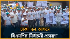 ঢাকা- ১২ আসনে তারেক রহমানের পক্ষে নির্বাচনী প্রচারণায় হাজার হাজার নেতাকর্মীদের ঢল
