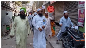 নারায়ণগঞ্জে শতাধিক আলেম ওলামা নিয়ে হাতপাখার গণসংযোগ&nbsp;
