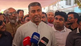 ব্যানার অপসারণে মাঠে বিএনপি জয়ী প্রার্থী এস এম জাহাঙ্গীর