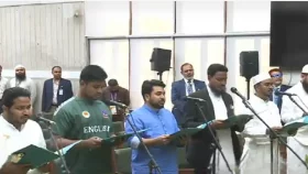 শপথ নিলেন এনসিপির নির্বাচিতরা