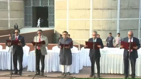 শপথ নিলেন নতুন মন্ত্রীসভার সদস্যরা