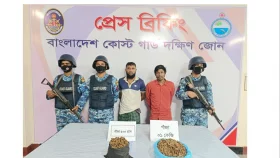 ভোলায় গাঁজাসহ দুই মাদক কারবারি আটক