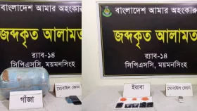 ময়মনসিংহে গাঁজা-ইয়াবাসহ ২ মাদককারবারি আটক