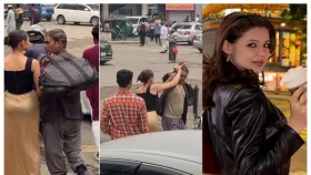 পথচারীকে পেটালেন মডেল মনিকা কবির, ভাইরাল ভিডিও
