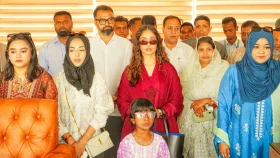 টাইগারদের খেলা দেখতে মিরপুরে জাইমা রহমান