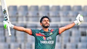 ছক্কা মেরে প্রথম সেঞ্চুরি তানজিদ তামিমের