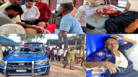 তিস্তায় পাথর উত্তোলনে বাধা, ইউপি চেয়ারম্যান-পুলিশের ওপর হামলা