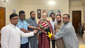 ঈদে এমপি ফয়সলের সঙ্গে মাধবপুর প্রেসক্লাব নেতাদের সাক্ষাৎ