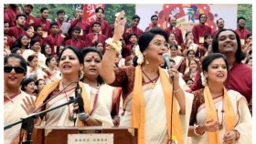 বন্যার নেতৃত্বে হাজারো কণ্ঠে বর্ষবরণ