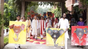 &nbsp;উৎসবমুখর পরিবেশে ইস্ট ওয়েস্ট ইউনিভার্সিটিতে পহেলা বৈশাখ ১৪৩৩ উদযাপিত