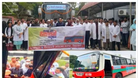 যাতায়াতের জন্য বাস পেল মেডিক্যাল কলেজের শিক্ষার্থীরা